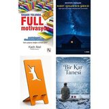 Az Kitap Başarı Yolunda Full Motivasyon - Kadir Akel + Kuzey Işıklarının Şarkısı + Telefon Tutucu + Bir Kar Tanesi