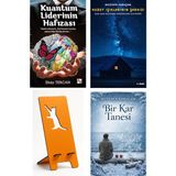Az Kitap Kuantum Liderinin Hafızası - Ilkay Tercan + Kuzey Işıklarının Şarkısı + Telefon Tutucu + Bir Kar Tanesi