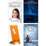 Az Kitap Ruhun Bilgesi - Bilge Karadeniz + Kuzey Işıklarının Şarkısı + Telefon Tutucu + Bir Kar Tanesi