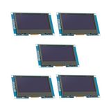 Azdelivery 5x 2,42" 128X64 OLED Ekran Modülü Spı - Arduino Uno R3 ile Uyumlu 2,42 Inç OLED Ekran - Yeşil Yazı Tipi OLED