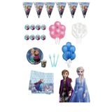 Azebu Frozen Elsa Karlar Ülkesi Karlar Kraliçesi 24 Kişilik Doğum Günü Parti Malzemeleri Konsepti Seti