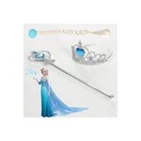Azebu Frozen Karlar Ülkesi Elsa Örgü Saç Taç Asa Seti