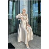 Azeem Faraz Saten Tesettür Abiye Elbise, Mezuniyet, Balo, Gece Elbisesi