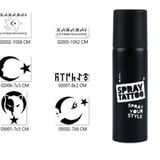 Azeri Türk Tasarımları Spray Tattoo Geçici Sprey Dövme Seti