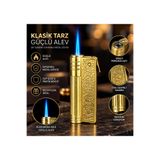 AZİMKARTİCARET 🔥 ESKİ MUHTAR ÇAKMAĞI MODELİ – IZGARALI METAL ÇAKMAK | NOSTALJİK KLASİK TASARIM