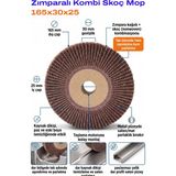 Azimli 165X30X25 Kombi Mop Zımpara 1 Adet Taşlama Motoru Uyumlu Satine Disk