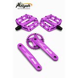 Aziyah Bisiklet 34T Aynakol ve Bisiklet Evo Çivili Platform Pedal Seti