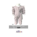Aziz Bebe Çiçek Desenli Çıtçıtlı Ayaklı (Patikli) Tulum 0-3-6 Ay Beden