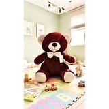 AZİZ OYUNCAK 🤎 65 cm Bordo Peluş Ayıcık, Büyük Boy Yumoş Oyuncak, Sevimli Hediyelik