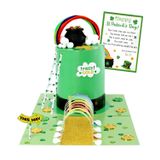 Aziz Patrick Günü DIY Kiti Leprikon Tuzağı El Sanatları Kiti Çocuklar için Yaş 4-8 St Patricks Günü Parti Malzemeleri Bir Cüce Yakala Çocuklar Sınıf Etkinliği Aziz Patrick Günü Parti Dekorasyonu