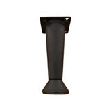 Azm Konik Mat Siyah Metal Ayak 10 cm Dolap Vestiyer Tv Ünite
