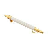 Azm Kumru Boy Kulp Sarı-Beyaz 96 mm Dolap Vestiyer
