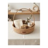 AZR HOME DESİGN Doğal jüt halat kına çerez nikah sepeti bebek sepeti çok amaçlı 30x7
