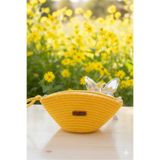 AZR HOME DESİGN JÜT HALAT HASIR CÜZDAN ÇANTA MAKYAJ ÇANTASI FERMUARLI