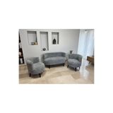 Azra Aksesuar Sydney Modern Koltuk Takımı | Modern İskandinav Tarzı | Welsoft Yumuşak Kumaş | KIRÇILLI
