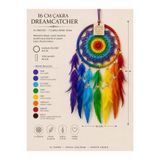AZRA HEDİYELİK 7 Çakra Dream Catcher Düş Kapanı El Yapımı Makrome Duvar Süsü