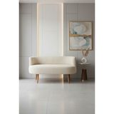 Azra Mobilya Sydney Modern Ikili Koltuk Kanepe | Modern | Welsoft Yumuşak Kumaş | Krem