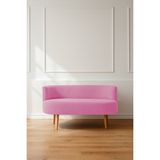 Azra Mobilya Sydney Modern Ikili Koltuk Kanepe | Modern | Welsoft Yumuşak Kumaş | Pembe