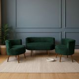 Azra Mobilya Sydney Modern Koltuk Takımı | Modern İskandinav Tarzı | Welsoft Yumuşak Kumaş | YEŞİL