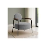 Azra Mobilya Venüs Metal Ayaklı Modern Berjer Koltuk - Soft Kumaşlı, Renk Seçenekli, 60x60 cm - AÇIK GRİ