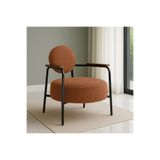Azra Mobilya Venüs Metal Ayaklı Modern Berjer Koltuk - Soft Kumaşlı, Renk Seçenekli, 60x60 cm TARÇIN