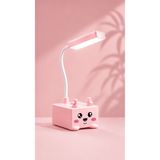 Azra Toys Kedi figürlü Çocuk Odası İçin Sevimli LED Masa Lambası | Esnek Boyunlu USB Aydınlatma