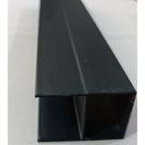 Azra Yapı 28 mm Plise Sineklik Kasa Profili 2 Metre (Paket İçinde 3 Adet) - Antrasit Gri