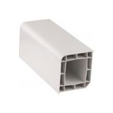 Azra Yapı 70X70 mm Beyaz Plastik Kutu Profili 2 Metre (Paket Içinde 3 Adet)