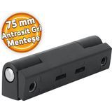 Azra Yapı Antrasit Gri 75 mm Pvc Pimapen Pencere Menteşesi (15 Adet)