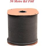 Azra Yapı Sürme Sürgülü Sineklik ve Cam Balkon Kıl Fitil 50 Metre ( Taban 6,7 x Yükseklik 7 mm )