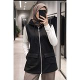 Azram Fashion Kadın kapşonlu yelek