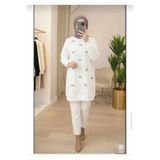 azramfashıon tekstil Kadın fiyonk detaylı tesettür tunik