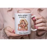 Azresa Eyeliner Gibiyim Çekemiyorlar Yazılı - Kupa Bardak