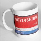 Azresa Konya Seydişehir Sokak Tabelası Baskılı Kupa Bardak