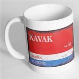 Azresa Samsun Kavak Sokak Tabelası Baskılı Kupa Bardak