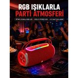 Azrlya 20W Güçlü Ses Çift Sürücülü Rgb LED Işıklı Bluetooth 5.3 Hoparlör - Lisinya