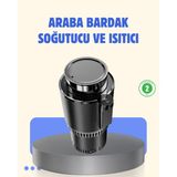 Azrlya Araç Içi Akıllı Bardaklık Isıtıcı Soğutucu Dijital Ekranlı - Lisinya