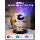 Azrlya Astronot Projeksiyon Lambası Bluetooth Müzikli ve Uzaktan Kumandalı - Lisinya