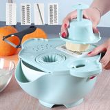 Azrlya Çok Fonksiyonlu Salata Aparatı - Süzgeçli Doğrayıcı Kase