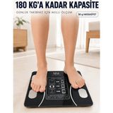 Azrlya Dijital Akıllı Cam Baskül Mobil Uygulama Destekli Vücut Analiz Tartısı 180 kg - Lisinya