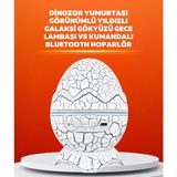 Azrlya Dinozor Yumurtası Tasarımlı Projektörlü Gece Lambası - Lisinya