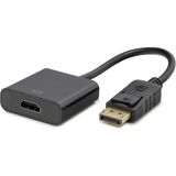 Azrlya Displayport To HDMI Dişi Görüntü Dönüştürücü 4K 30 Hz - Siyah HDX7873