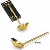 Azrlya Metal Servis Kepçesi - Gold Renk - 24.5 cm