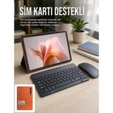 Azrlya Sım Kart Destekli Android Tablet Bluetooth Klavye ve Kablosuz Mouse Seti Geniş Ekran Taşınabilir Tasarım - Lisinya