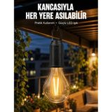 Azrlya Taşınabilir Şarjlı LED Ampul Askılı Lamba Kamp Bahçe Lambası - Lisinya