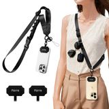Azrra Ayarlanabilir Crossbody Telefon Kordonu: iPhone Samsung için Evrensel Crossbody Telefon Askısı Ayarlanabilir Boyun Telefon İpi