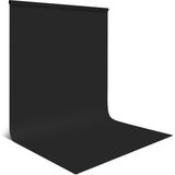 AZT 150X200CM 1.5X2MT Chromakey Fon Perdesi Fotoğrafçılık Video Canlı Yayın Tv Kayıtları Vb. - Siyah