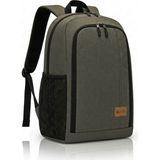 AZT Çok Amaçlı Drone , Dslr ve Aynasız Fotograf Makinesi Laptop Notebook Bölmeli Sırt Çantası Backpack Kanvas Çanta - Haki
