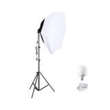 AZT Ürün , Reklam , Moda , Makyaj , Stüdyo için 70cm Octagon Softbox 65w Ampullü Led Sürekli Işık