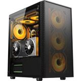 Aztech 600W Skylıne AZT04 Rgb Gaming Mid-Tower Pc Kasası - Siyah - 200 W